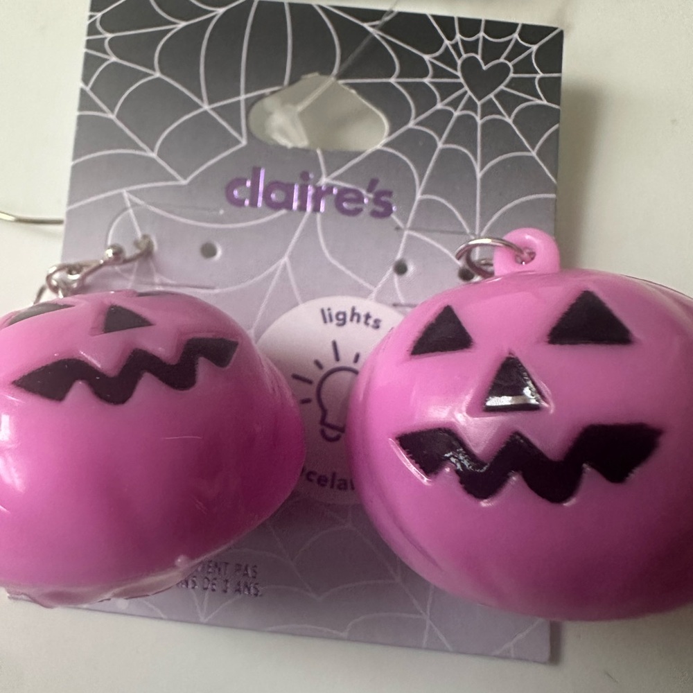 Pink Pumpkin Earrings